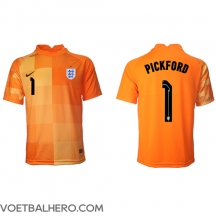 Engeland Jordan Pickford #1 Keeper Uit tenue WK 2022 Korte Mouwen