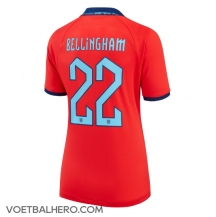 Engeland Jude Bellingham #22 Uit tenue Dames WK 2022 Korte Mouwen