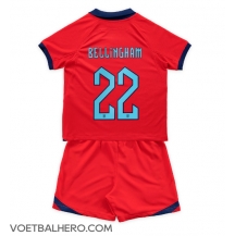 Engeland Jude Bellingham #22 Uit tenue Kids WK 2022 Korte Mouwen (+ broek)