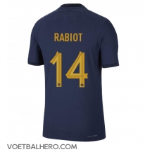 Frankrijk Adrien Rabiot #14 Thuis tenue WK 2022 Korte Mouwen