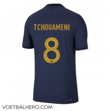 Frankrijk Aurelien Tchouameni #8 Thuis tenue WK 2022 Korte Mouwen