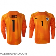 Frankrijk Hugo Lloris #1 Keeper Thuis tenue WK 2022 Lange Mouwen