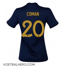 Frankrijk Kingsley Coman #20 Thuis tenue Dames WK 2022 Korte Mouwen