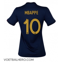 Frankrijk Kylian Mbappe #10 Thuis tenue Dames WK 2022 Korte Mouwen