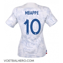 Frankrijk Kylian Mbappe #10 Uit tenue Dames WK 2022 Korte Mouwen