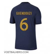 Frankrijk Matteo Guendouzi #6 Thuis tenue WK 2022 Korte Mouwen