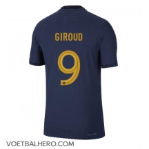 Frankrijk Olivier Giroud #9 Thuis tenue WK 2022 Korte Mouwen