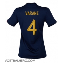 Frankrijk Raphael Varane #4 Thuis tenue Dames WK 2022 Korte Mouwen