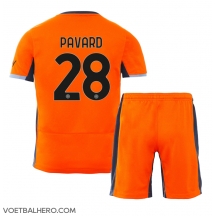 Inter Milan Benjamin Pavard #28 Derde tenue Kids 2023-24 Korte Mouwen (+ broek)