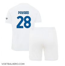 Inter Milan Benjamin Pavard #28 Uit tenue Kids 2023-24 Korte Mouwen (+ broek)
