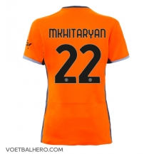 Inter Milan Henrikh Mkhitaryan #22 Derde tenue Dames 2023-24 Korte Mouwen