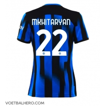 Inter Milan Henrikh Mkhitaryan #22 Thuis tenue Dames 2023-24 Korte Mouwen