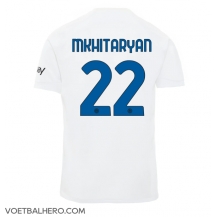 Inter Milan Henrikh Mkhitaryan #22 Uit tenue 2023-24 Korte Mouwen
