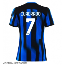 Inter Milan Juan Cuadrado #7 Thuis tenue Dames 2023-24 Korte Mouwen
