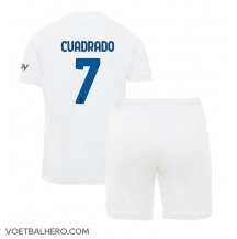 Inter Milan Juan Cuadrado #7 Uit tenue Kids 2023-24 Korte Mouwen (+ broek)