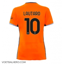 Inter Milan Lautaro Martinez #10 Derde tenue Dames 2023-24 Korte Mouwen