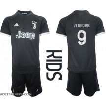 Juventus Dusan Vlahovic #9 Derde tenue Kids 2023-24 Korte Mouwen (+ broek)