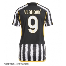 Juventus Dusan Vlahovic #9 Thuis tenue Dames 2023-24 Korte Mouwen