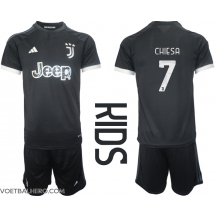 Juventus Federico Chiesa #7 Derde tenue Kids 2023-24 Korte Mouwen (+ broek)