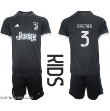 Juventus Gleison Bremer #3 Derde tenue Kids 2023-24 Korte Mouwen (+ broek)