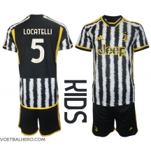 Juventus Manuel Locatelli #5 Thuis tenue Kids 2023-24 Korte Mouwen (+ broek)