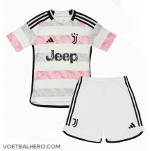 Juventus Uit tenue Kids 2023-24 Korte Mouwen (+ broek)