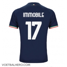Lazio Ciro Immobile #17 Uit tenue 2023-24 Korte Mouwen