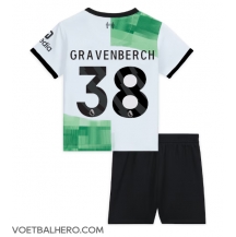 Liverpool Ryan Gravenberch #38 Uit tenue Kids 2023-24 Korte Mouwen (+ broek)