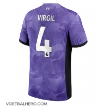 Liverpool Virgil van Dijk #4 Derde tenue 2023-24 Korte Mouwen
