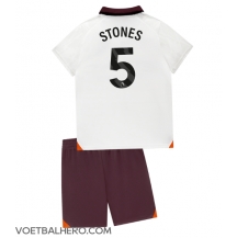 Manchester City John Stones #5 Uit tenue Kids 2023-24 Korte Mouwen (+ broek)
