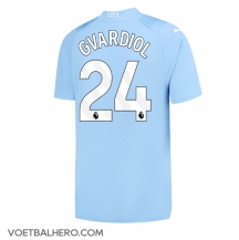 Manchester City Josko Gvardiol #24 Thuis tenue 2023-24 Korte Mouwen