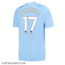 Manchester City Kevin De Bruyne #17 Thuis tenue 2023-24 Korte Mouwen