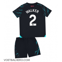 Manchester City Kyle Walker #2 Derde tenue Kids 2023-24 Korte Mouwen (+ broek)