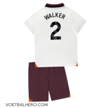 Manchester City Kyle Walker #2 Uit tenue Kids 2023-24 Korte Mouwen (+ broek)
