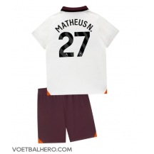 Manchester City Matheus Nunes #27 Uit tenue Kids 2023-24 Korte Mouwen (+ broek)