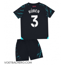 Manchester City Ruben Dias #3 Derde tenue Kids 2023-24 Korte Mouwen (+ broek)