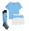 Manchester City Thuis tenue Kids 2025-26 Korte Mouwen (+ broek)
