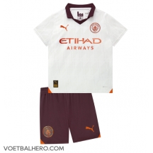 Manchester City Uit tenue Kids 2023-24 Korte Mouwen (+ broek)