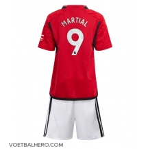 Manchester United Anthony Martial #9 Thuis tenue Kids 2023-24 Korte Mouwen (+ broek)