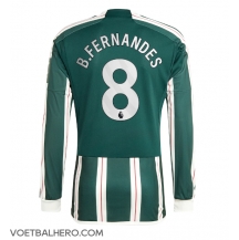 Manchester United Bruno Fernandes #8 Uit tenue 2023-24 Lange Mouwen