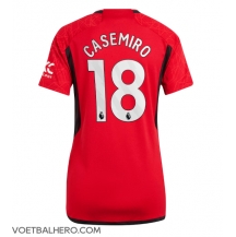 Manchester United Casemiro #18 Thuis tenue Dames 2023-24 Korte Mouwen