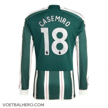 Manchester United Casemiro #18 Uit tenue 2023-24 Lange Mouwen