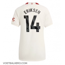 Manchester United Christian Eriksen #14 Derde tenue Dames 2023-24 Korte Mouwen