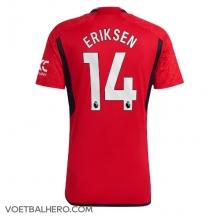 Manchester United Christian Eriksen #14 Thuis tenue 2023-24 Korte Mouwen