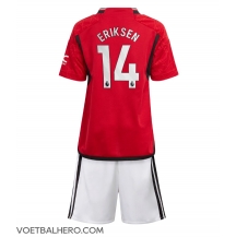 Manchester United Christian Eriksen #14 Thuis tenue Kids 2023-24 Korte Mouwen (+ broek)
