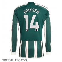 Manchester United Christian Eriksen #14 Uit tenue 2023-24 Lange Mouwen