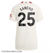 Manchester United Jadon Sancho #25 Derde tenue Dames 2023-24 Korte Mouwen