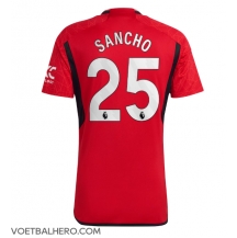 Manchester United Jadon Sancho #25 Thuis tenue 2023-24 Korte Mouwen