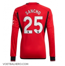 Manchester United Jadon Sancho #25 Thuis tenue 2023-24 Lange Mouwen
