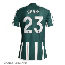 Manchester United Luke Shaw #23 Uit tenue 2023-24 Korte Mouwen